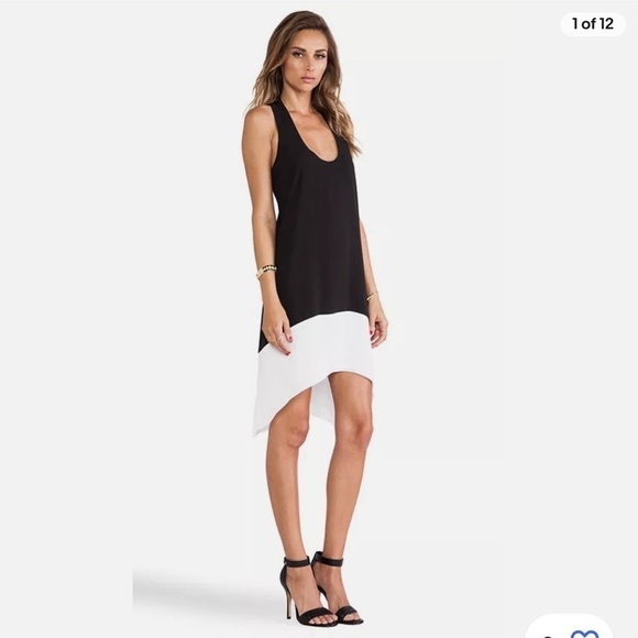 BCBGMaxAzria Dresses & Skirts - Bcbgmaxazria Women’s Sleeveless Black White Kylie Color Block Dress Size XXS